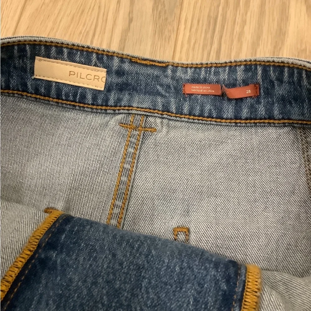 NWOT Anthropologie Pilcro lace up denim shorts❤️❤️❤️❤️ - Picture 6 of 9